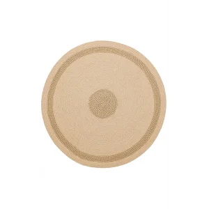 Patna PTN 12 Natural Jüt Hasır Görünümlü Hav Toz Vermez Dekoratif Örgü Halı