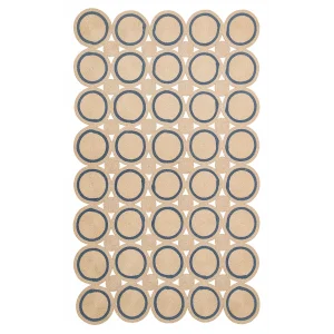 Patna PTN 01 Natural Navy Jüt Hasır Görünümlü Hav Toz Vermez Dekoratif Örgü Halı