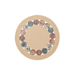 Patna PTN 13 Natural Multy Jüt Hasır Görünümlü Hav Toz Vermez Dekoratif Örgü Halı