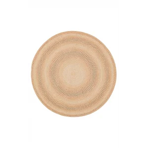 Patna PTN 16 Terra Yuvarlak Jüt Hasır Görünümlü Hav Toz Vermez Dekoratif Örgü Halı