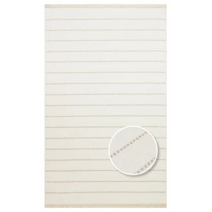 Riva Rv 03 Cream Beige Makinede Yıkanabilir Kaymaz Tabanlı Pamuk Kilim