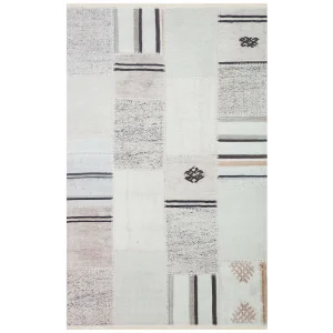 Ruby RB 13 Natural Black Yıkanabilir Kolay Kullanımlı Modern ve Geleneksel Desenlere Sahip Renkli Kilim