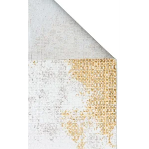 SATEEN HALI 0814 Yıkanabilir Kaymaz Tabanlı Hav Vermez Sık Dokuma Modern Halı