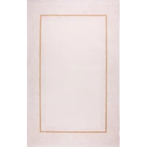 Zagreb 4305A Gold Akrilik Dekoratif Salon Makine Halısı