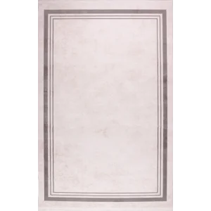 Zagreb 4306B Antrasit Akrilik Dekoratif Salon Makine Halısı