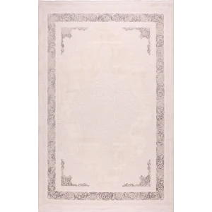 Zagreb 4312A Antrasit Akrilik Dekoratif Salon Makine Halısı