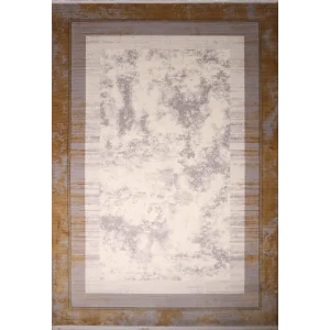 Zyra 669B Gri Gold Akrilik Dekoratif Salon Halısı