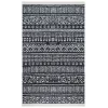 Arya Ar 03 Black %100 Geri Dönüşümlü Pamuktan Çift Taraflı Yıkanabilir Modern Dekoratif Kilim
