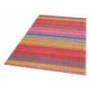 BODRUM KILIM 0060 Renkli Çift Taraflı Yıkanabilir Saçaklı Baskı Kilim