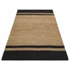 Echo Ech 07 Natural Black Flatweave El Dokuma Naturel Jüt Hasır Halı