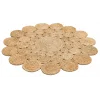 Solo Jüt 111 Natural XW Yuvarlak El Dokuma Flatweave Naturel Jüt Hasır Halı