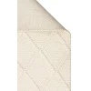 Jade Dıamond Cream Naturel Kazak Örgü Desenli El Dokuma Örgü Halı