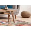 LUNA NEW HALI 0046 Otantik Geleneksel Desenli Yıkanabilir Renkli Baskı Kilim