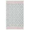 Arya Ar 17 Grey Pink %100 Geri Dönüşümlü Pamuktan Çift Taraflı Yıkanabilir Modern Dekoratif Kilim