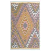 Arya Ar 08 Pink Yellow %100 Geri Dönüşümlü Pamuktan Çift Taraflı Yıkanabilir Modern Dekoratif Kilim
