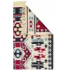 Arya Ar 30 Red %100 Geri Dönüşümlü Pamuktan Çift Taraflı Yıkanabilir Modern Dekoratif Kilim