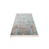 Antique ATK 09 Aqua Yıkanabilir Modern Ve Etnik Desenli Kaymaz Tabanlı Makine Halısı