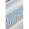Aztec Az 01 Blue Antibakteriyel Hav Toz Vermez Yıkanabilir Kaymaz Modern İnce Dokuma Kilim