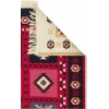 Arya Ar 28 Red %100 Geri Dönüşümlü Pamuktan Çift Taraflı Yıkanabilir Modern Dekoratif Kilim