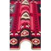 Arya Ar 28 Red %100 Geri Dönüşümlü Pamuktan Çift Taraflı Yıkanabilir Modern Dekoratif Kilim
