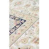 Isfahan 03 Grey Cream Klasik Desenli Yüksek Kalite Sık Dokuma Makine Halısı