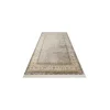 Isfahan 03 Grey Cream Klasik Desenli Yüksek Kalite Sık Dokuma Makine Halısı