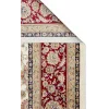 İsfahan 03 Cream Red Klasik Desenli Yüksek Kalite Sık Dokuma Makine Halısı
