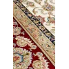 İsfahan 03 Cream Red Klasik Desenli Yüksek Kalite Sık Dokuma Makine Halısı