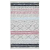 Arya Ar 04 Pink Aqua %100 Geri Dönüşümlü Pamuktan Çift Taraflı Yıkanabilir Modern Dekoratif Kilim