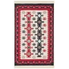 Arya Ar 32 Red %100 Geri Dönüşümlü Pamuktan Çift Taraflı Yıkanabilir Modern Dekoratif Kilim