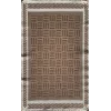 Arya Neo Arn 03 Brown White Yıkanabilir Kaymaz Tabanlı Modern Pamuk Kilim