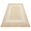 Brooklyn Brk 11 Natural Whıte Hasır Görünümlü Kaymaz Renkli Dokuma Modern Kilim