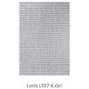 Loris L107 K.Gri Dekoratif Leke Tutmaz Yıkanailir Sisal Halı Kilim