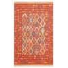 NOMAD KILIM 0039 Yıkanabilir, Çift Taraflı Kullanıma Uygun Yumuşak Tuşeli Otantik Kilim