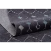 Otantik 3002 Antrasit Dekoratif Modern Kaymaz Tabanlı Makinede Yıkanabilir Halı Kilim