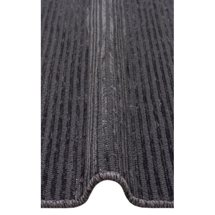 Ada Plain Grey Yüksek Alçak Dokulu Hav Toz Vermez Kolay Kullanımlı Yıkanabilir Kaymaz Kilim