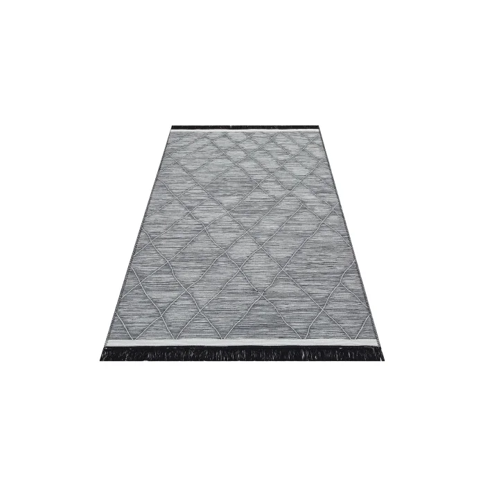 Arya Craft ARC 02 Grey Hav Toz Vermez Yıkanabilir Modern Desenli Dokuma Kilim