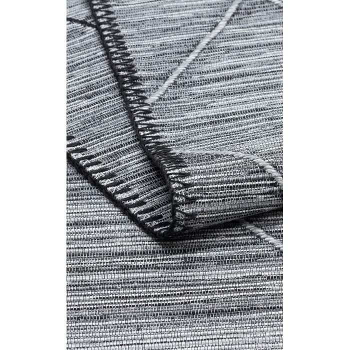Arya Craft ARC 02 Grey Hav Toz Vermez Yıkanabilir Modern Desenli Dokuma Kilim