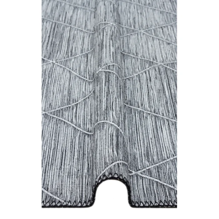 Arya Craft ARC 02 Grey Hav Toz Vermez Yıkanabilir Modern Desenli Dokuma Kilim