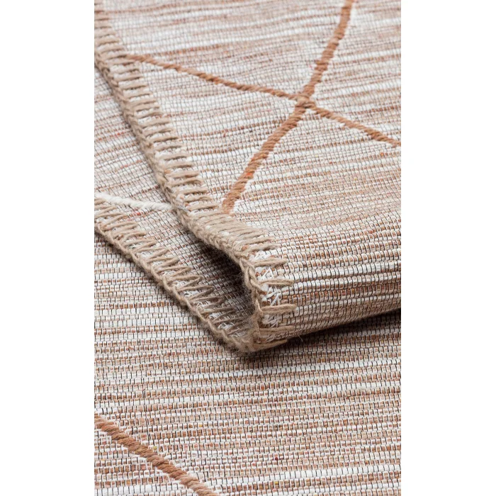 Arya Craft ARC 02 Beige Hav Toz Vermez Yıkanabilir Modern Desenli Dokuma Kilim