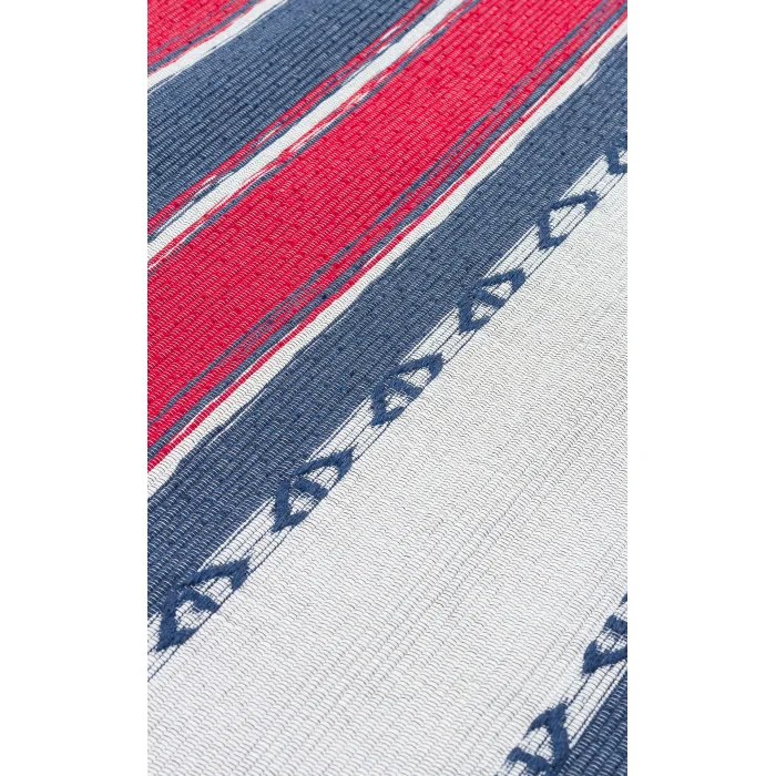 Arya Craft ARC 05 Red Navy Hav Toz Vermez Yıkanabilir Modern Desenli Dokuma Kilim