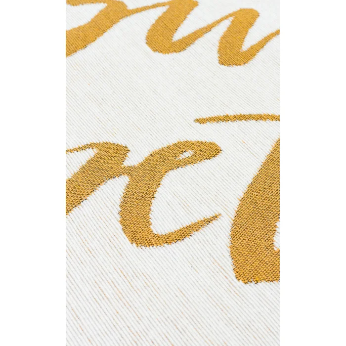 Arya Neo Arn 02 White Yellow Yıkanabilir Kaymaz Tabanlı Modern Pamuk Kilim