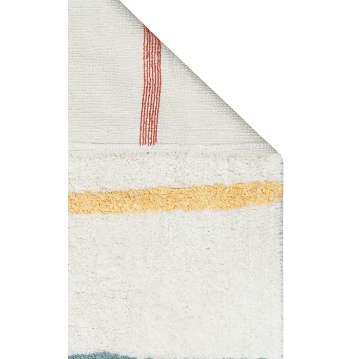 COTTON BOON HALI 0021 Yıkanabilir Kaymaz Tabanlı Naturel Pamuk Bebek Halısı