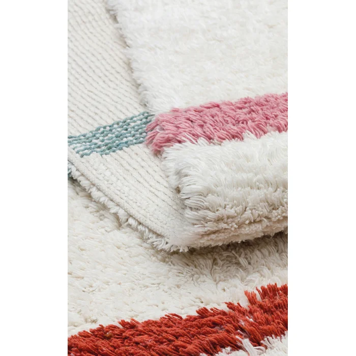 COTTON BOON HALI 0021 Yıkanabilir Kaymaz Tabanlı Naturel Pamuk Bebek Halısı