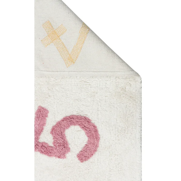 COTTON BOON HALI 0022 Yıkanabilir Kaymaz Tabanlı Naturel Pamuk Bebek Halısı