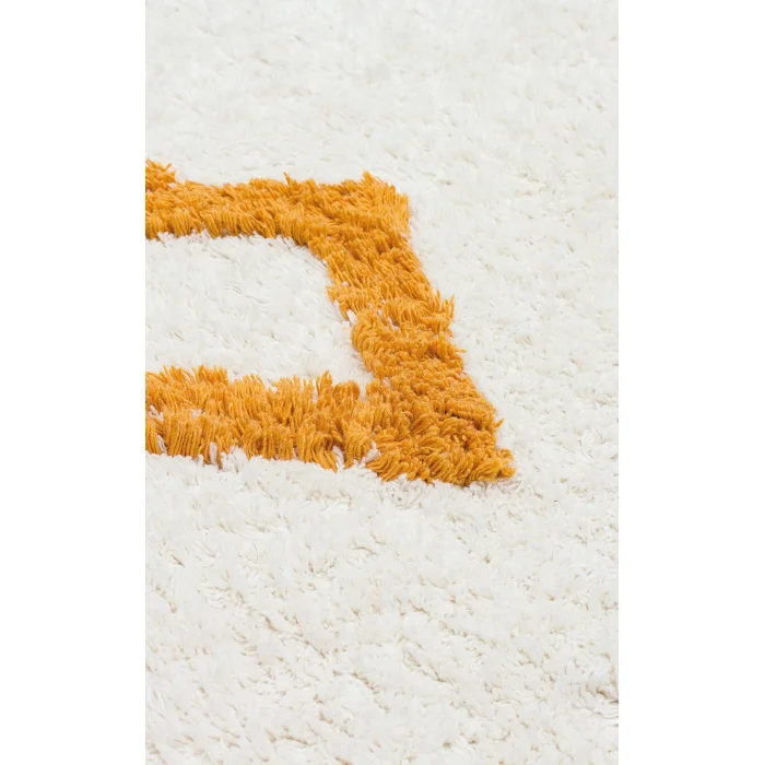 COTTON BOON HALI 0025 Yıkanabilir Kaymaz Tabanlı Naturel Pamuk Bebek Halısı