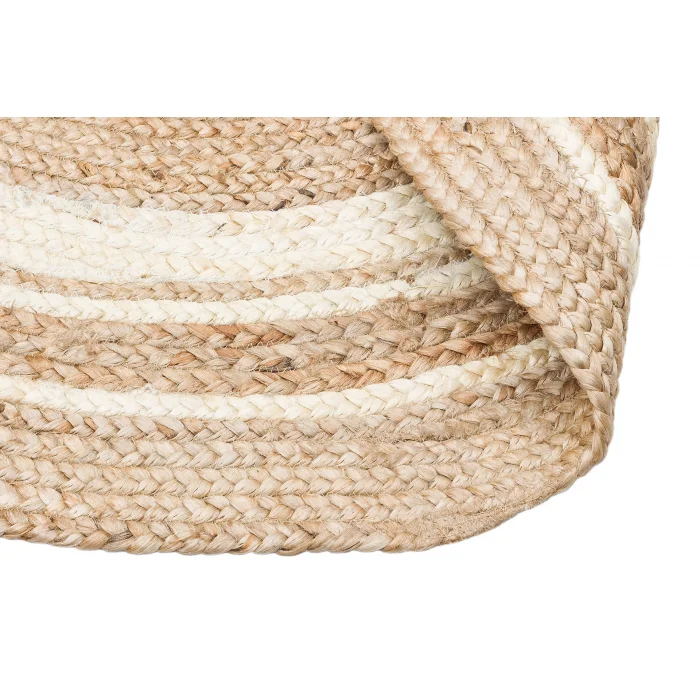 Juno Jüt Ech 01 Natural White Flatweave El Dokuma Naturel Jüt Hasır Halı