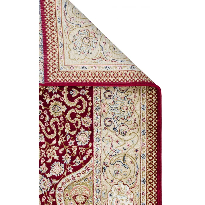 Isfahan Scd 02 Red Klasik Desenli Yüksek Kalite Sık Dokuma Seccade
