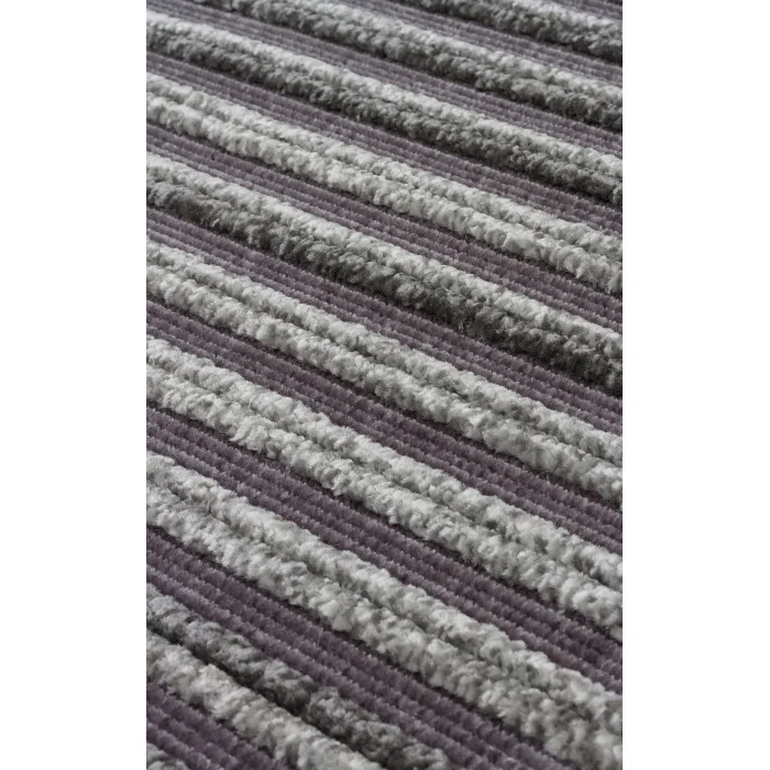 Jakarta JKR 01 Antrasit Yüksek Alçak Dokulu Hav Toz Vermez Modern Makine Halısı