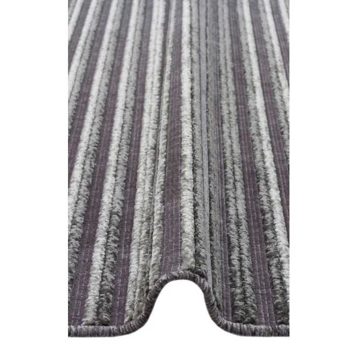 Jakarta JKR 01 Antrasit Yüksek Alçak Dokulu Hav Toz Vermez Modern Makine Halısı